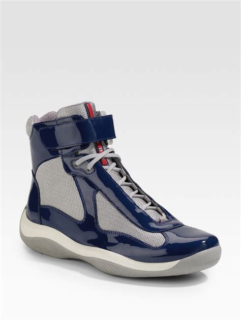 prada sneakers high top|prada high top sneakers women's.